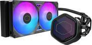 Sistema de Refrigeração Líquida AIO COOLER MASTER MasterLiquid 240 Atmos II Pixel LED (12 cm - 2500 RPM - ARGB multicolor - Preto)
