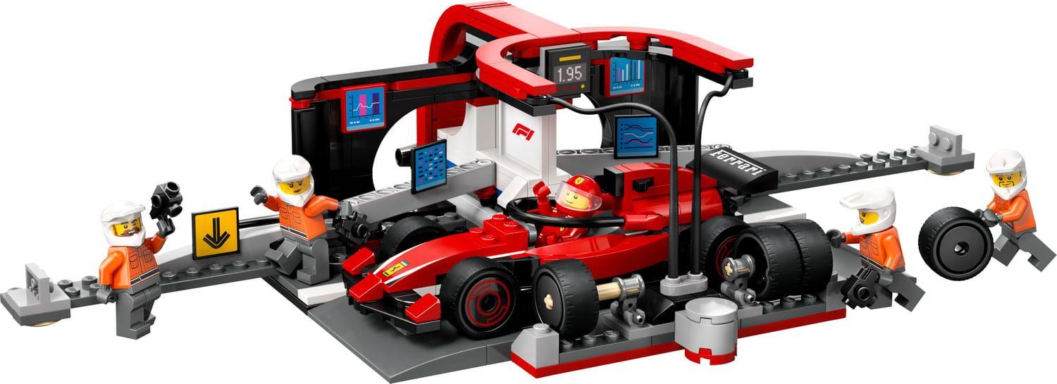 LEGO 60443 City Boxe de F1® e Equipa da Boxe com Carro da Ferrari (6+ anos - 322 peças)