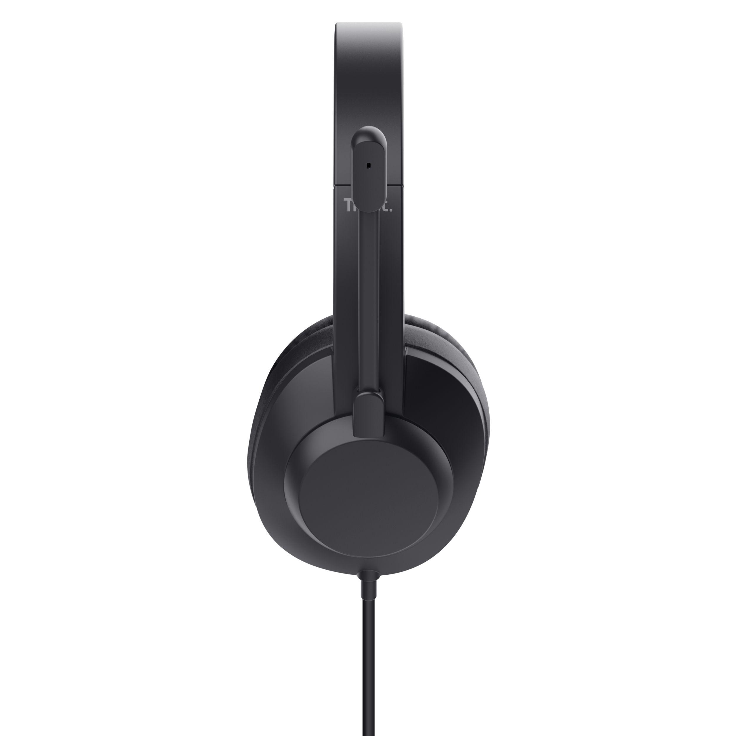 Headset TRUST Ayda Max (Binaural - Com fios - Circum-aural - Preto) — miniatura 5