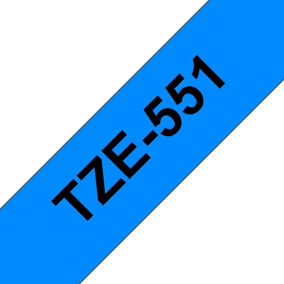 Fita de Impressão BROTHER TZe-551 (Brother P-touch - Preto sobre Azul)