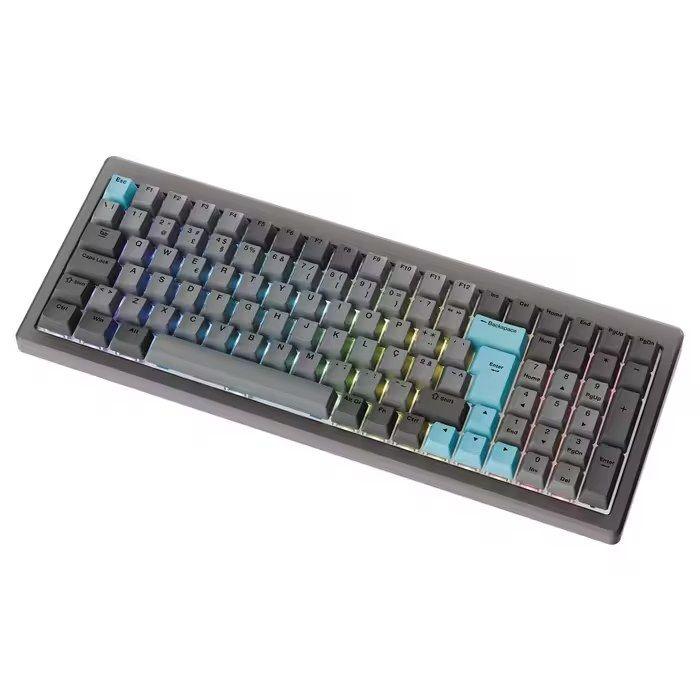 Teclado DUCKY Cushion 98 Tri-Mode Silent Linear 96% (PT - Mecânico - Wired - Cinzento) — miniatura 4