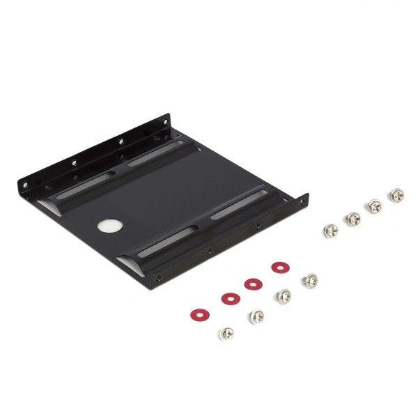 Suporte de Montagem EWENT EW7001 (HDD / SSD 2.5" - Baía 3,5" - Preto)