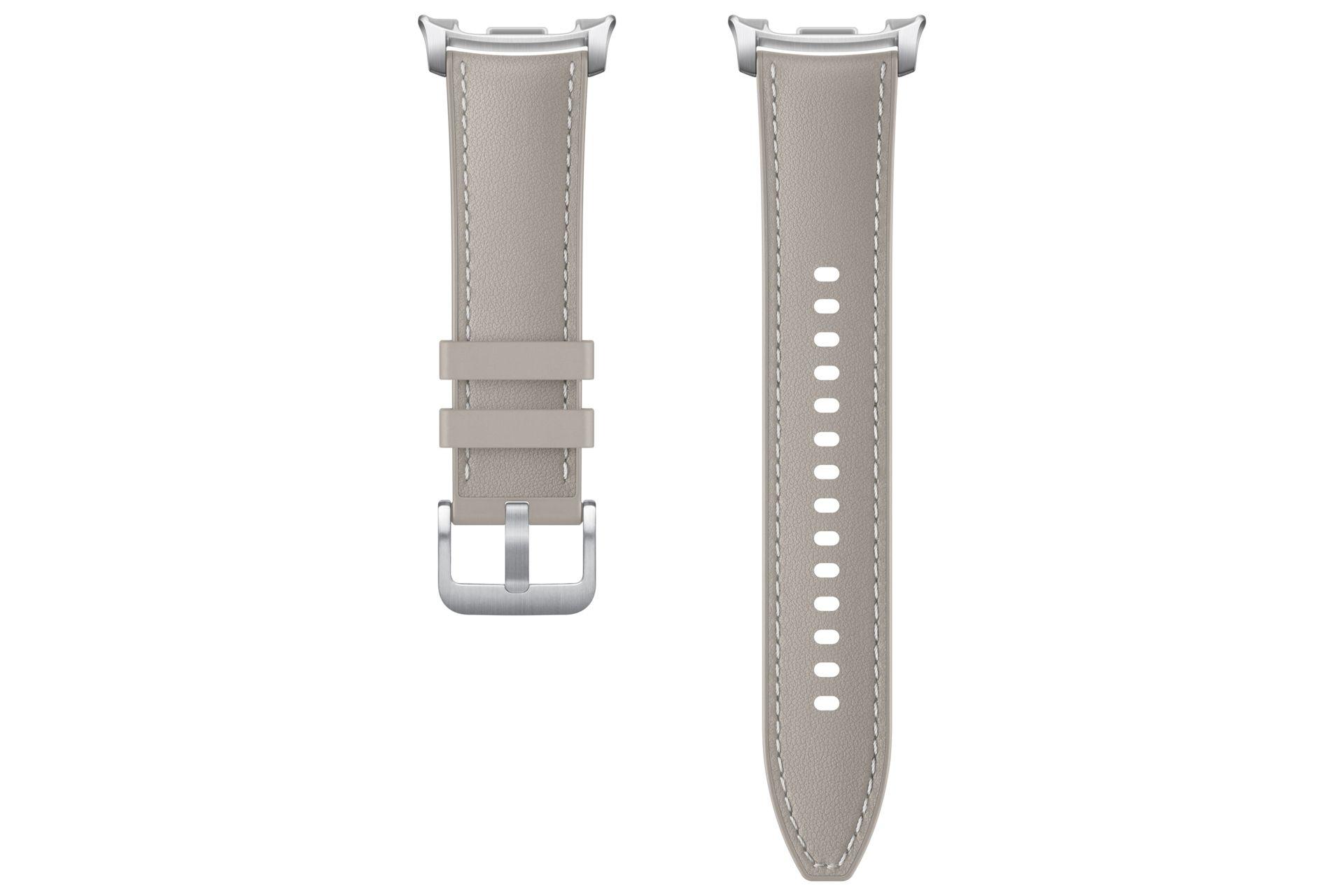Pulseira Híbrida SAMSUNG Galaxy Watch8/Watch8 Classic (Banda - Cinzento-acastanhado - Imitação de pele - Cinzento-acastanhado)