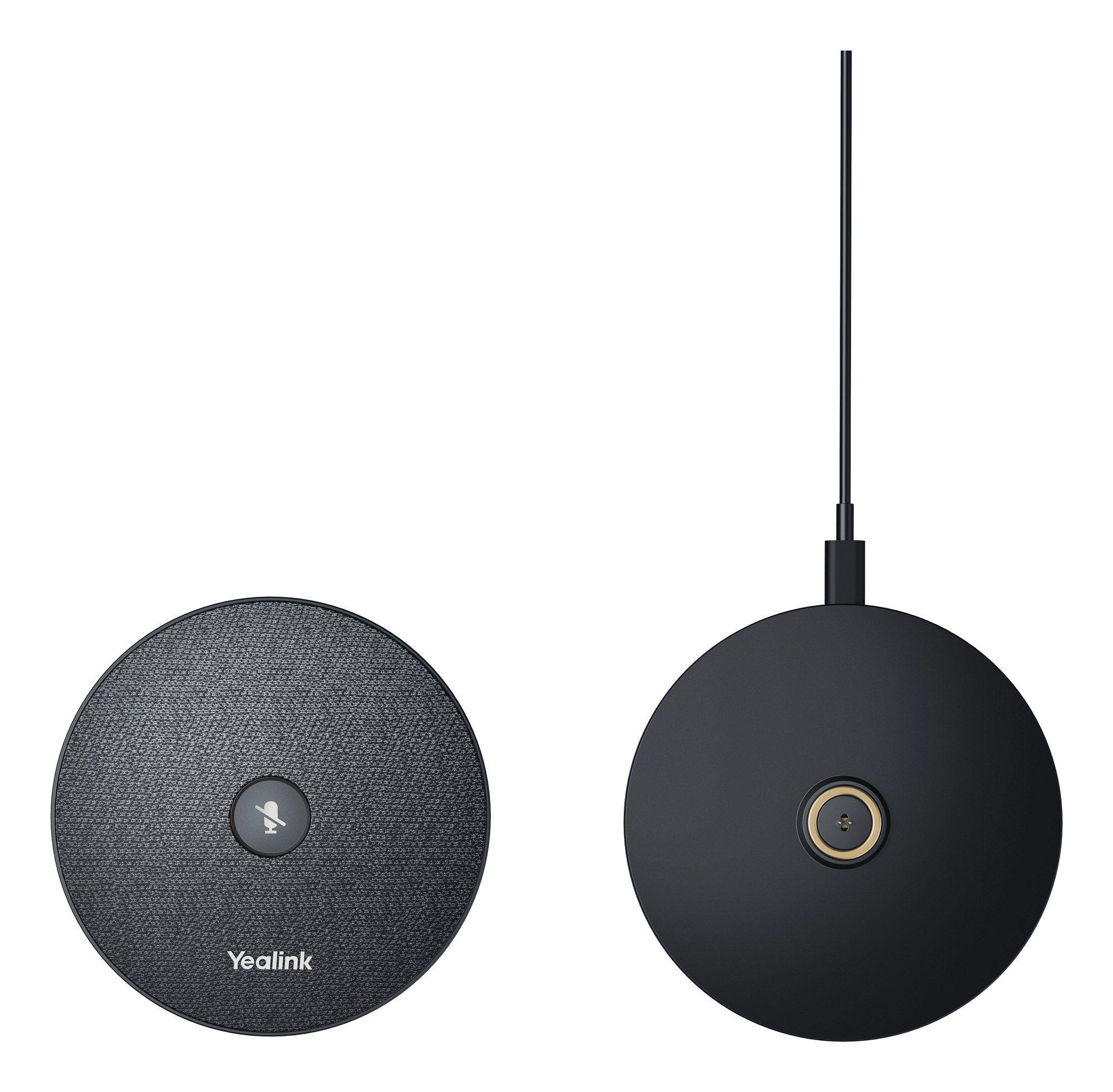Microfone de Conferência YEALINK VCM36-W Pro Package (Microfone de conferência - Sem fios - USB Tipo-A, USB Tipo-C - Preto) — miniatura 2