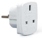 Adaptador de Corrente GEMBIRD A-AC-UKEU-001 (Branco)