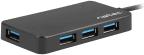 Hub USB-C NATEC Silkworm NHU-1343 (0,15 m - USB-C - 4 x USB-A 3.2 Gen 1 - Preto)