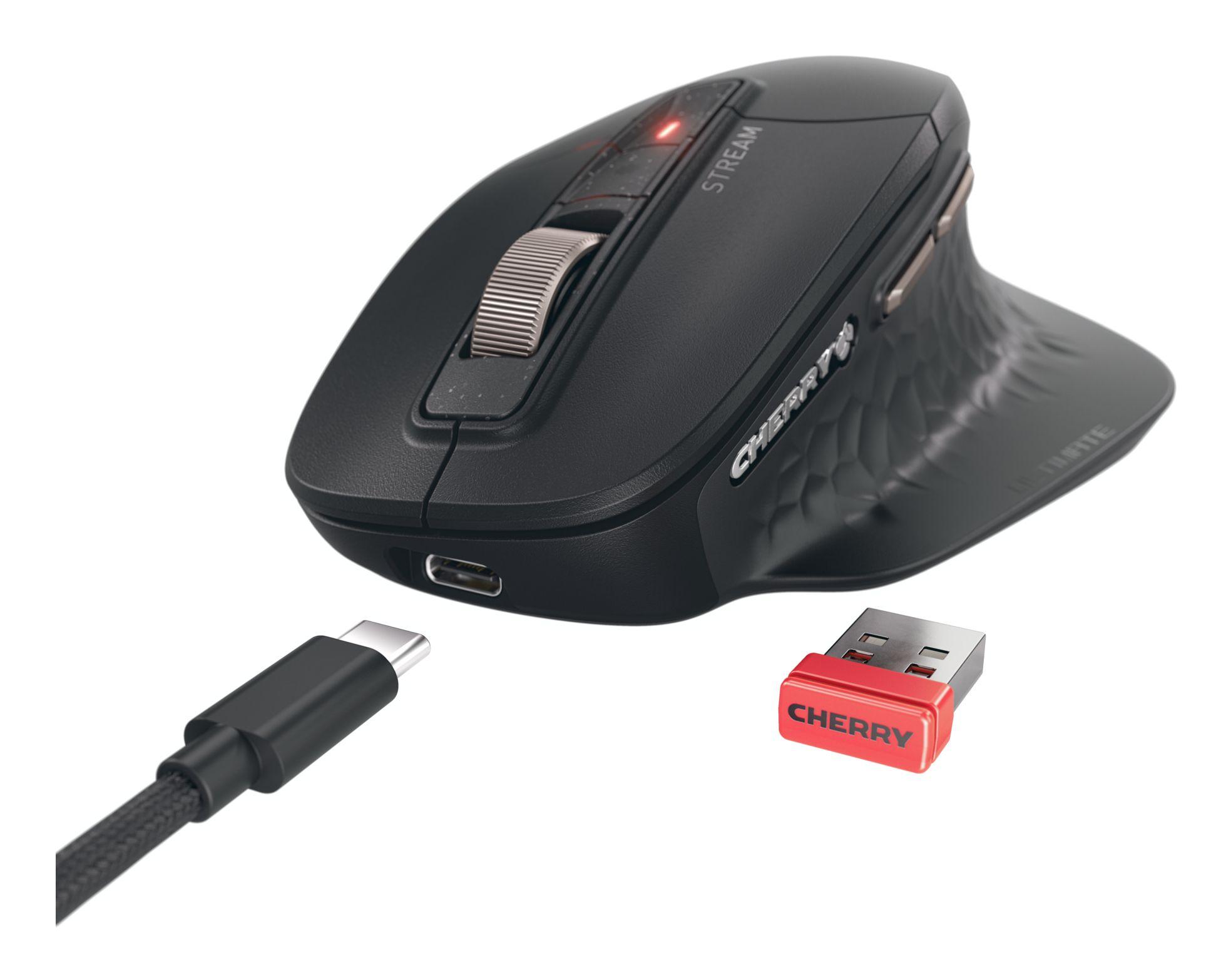 Rato CHERRY Stream Mouse Ultimate (Mão direita - 4000 DPI - Baterias/Cabos - Preto) — miniatura 3
