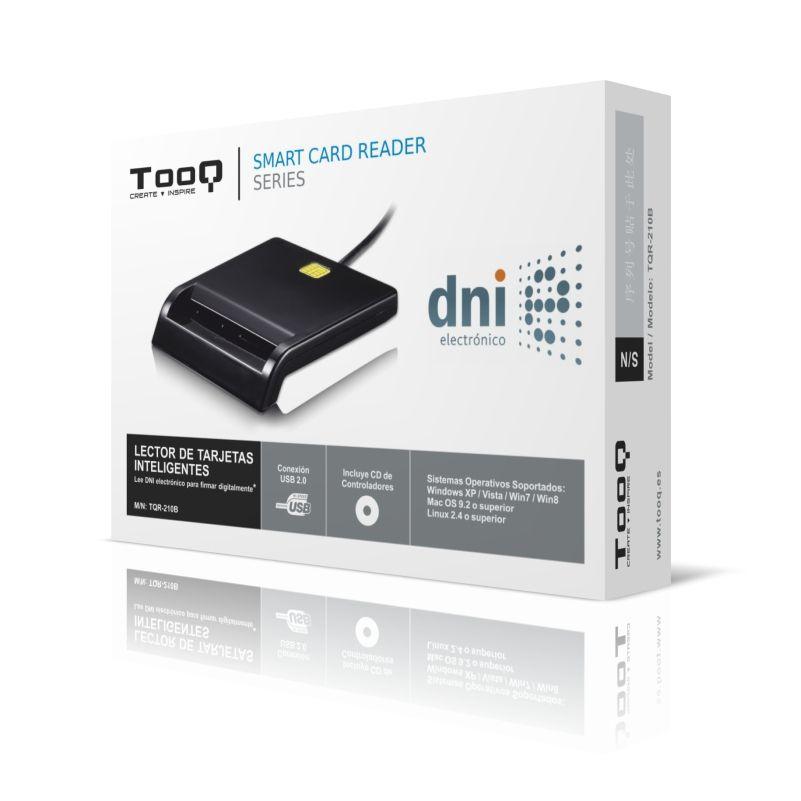 Leitor de Cartões de Cidadão TOOQ TQR-210B (USB 2.0 - Preto), miniatura 2