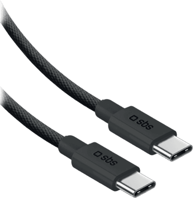 Cabo USB-C para USB-C SBS LACABLEBRDTCC2M240K (240 W - Preto)
