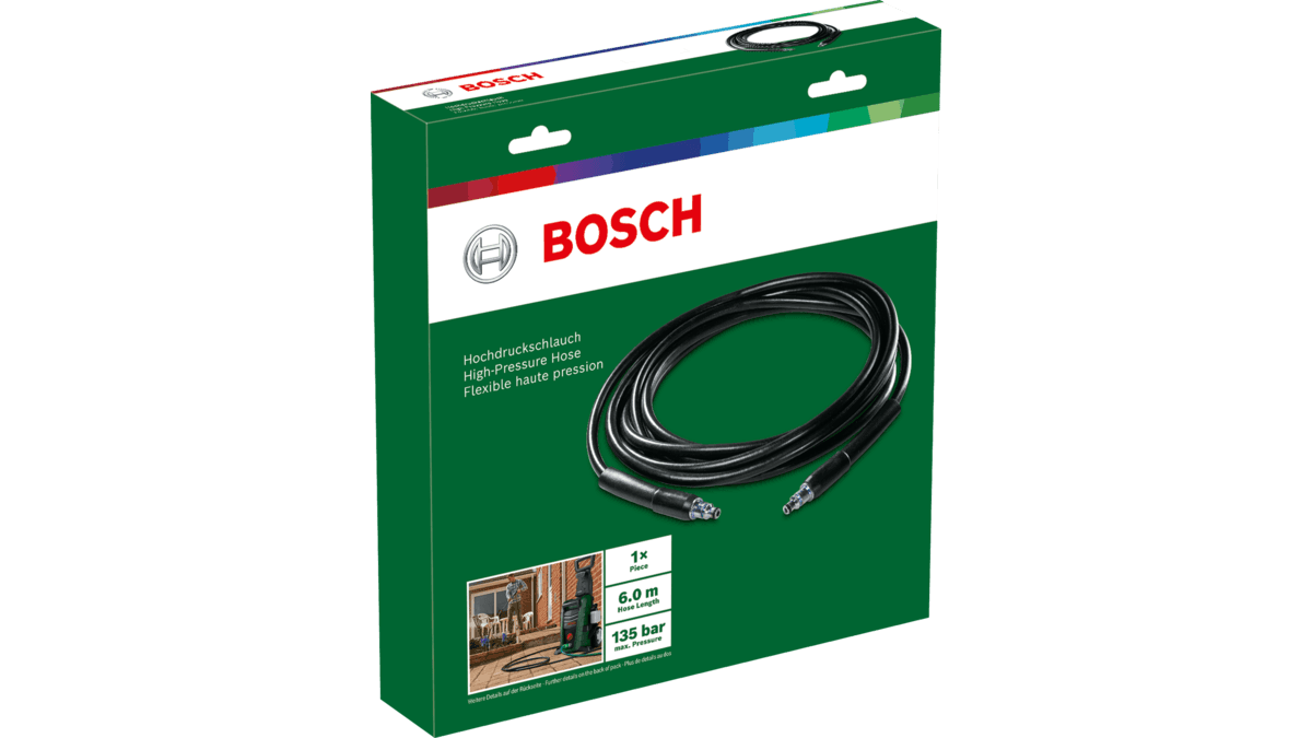 Mangueira de Extensão de Alta Pressão BOSCH F016800360 (6 m - Preto), miniatura 4