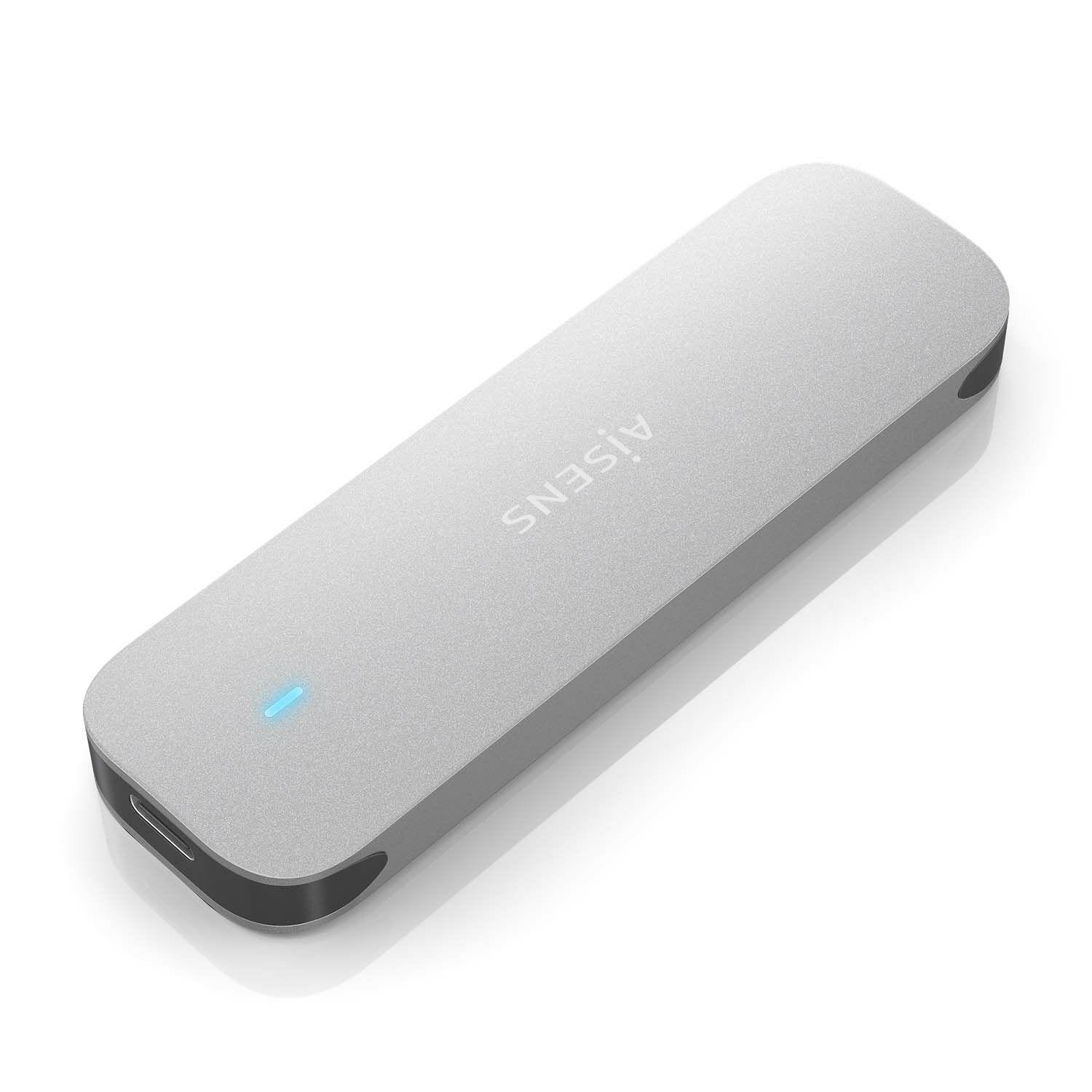 Caixa Externa M.2 AISENS ASM2-025SL (2 TB - M.2 - Prateado)