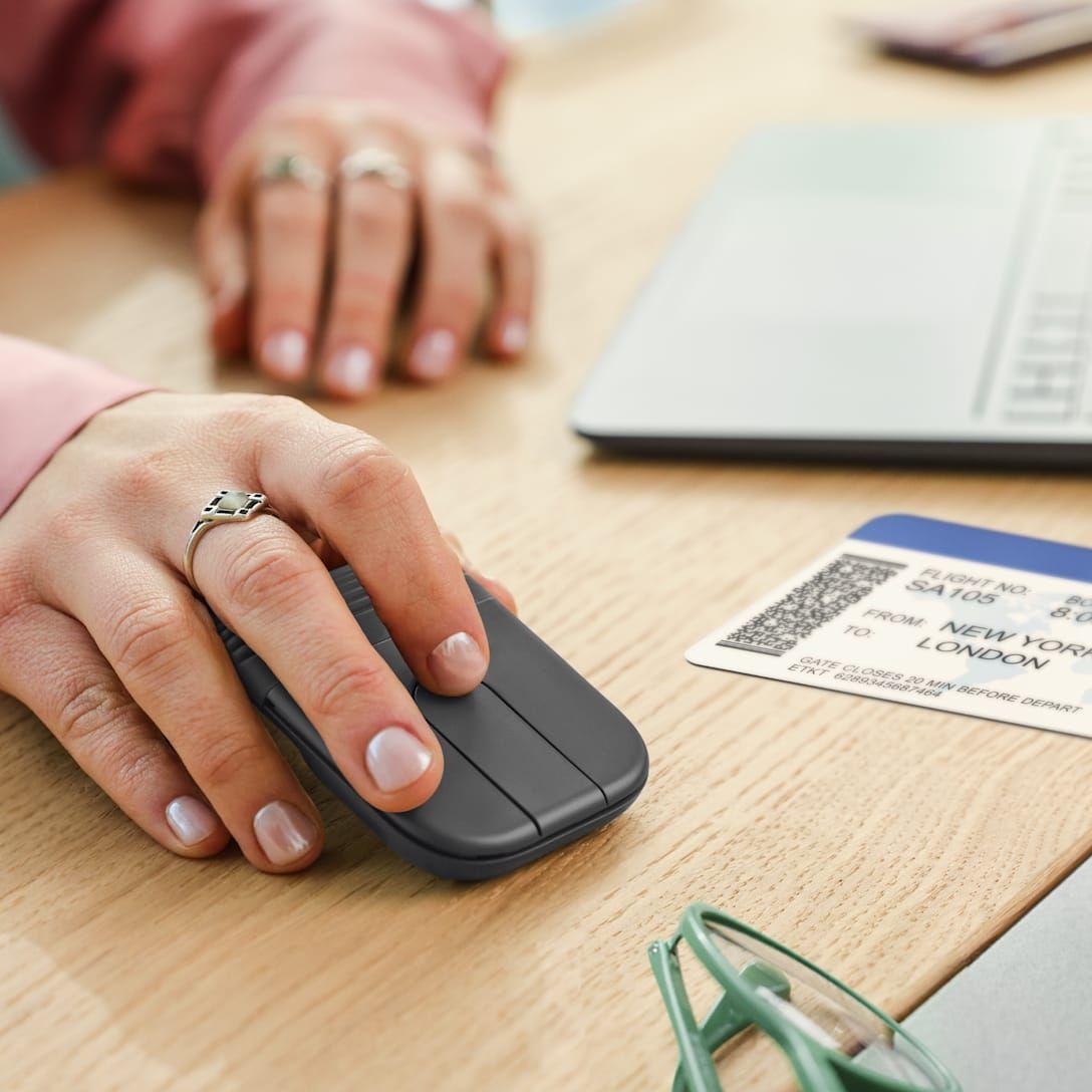 Rato LOGITECH Mobi Fold (Ambidestro - 4000 DPI - Ótico - Grafite) — miniatura 3