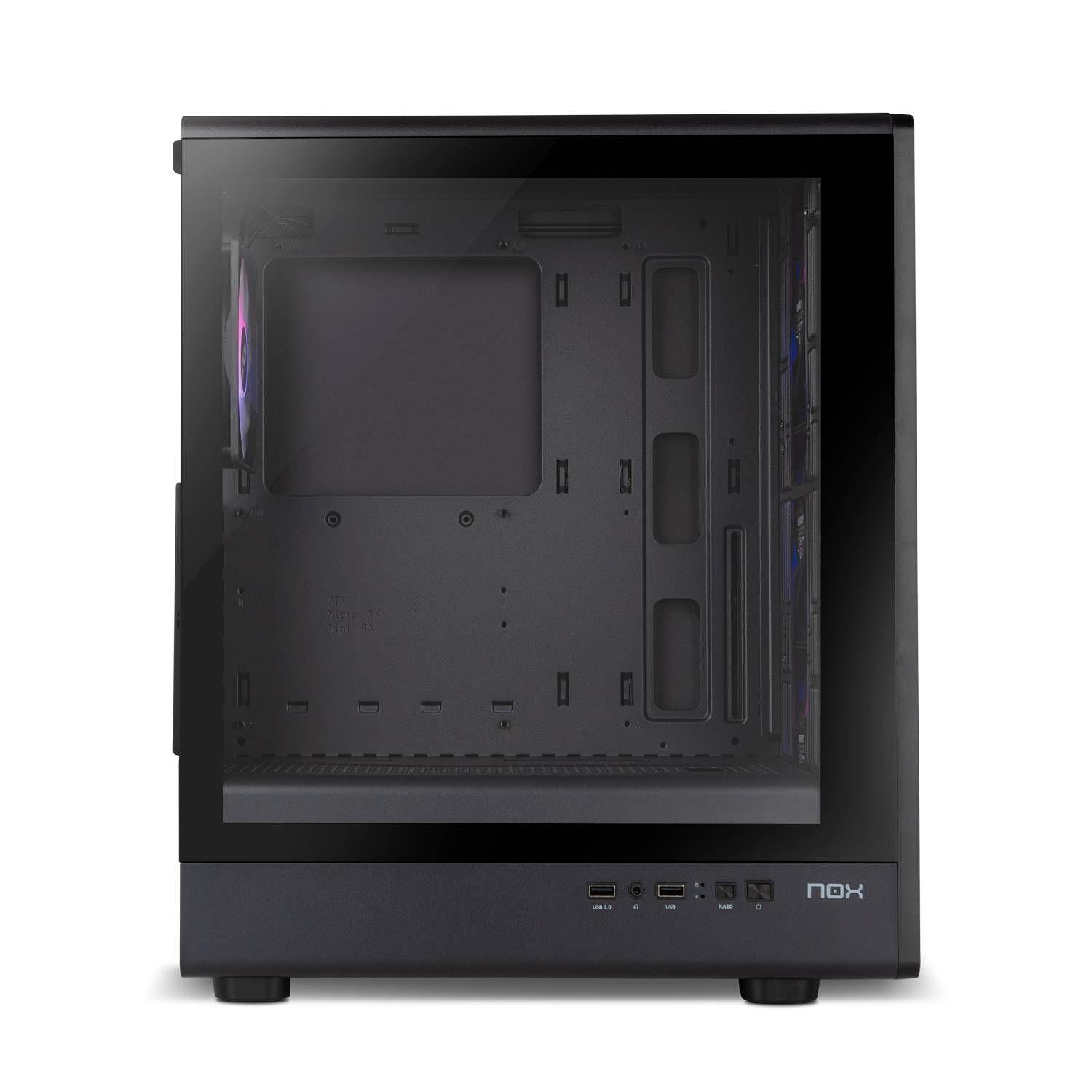 Caixa PC NOX Infinity Iota (ATX, ITX, Micro ATX - Midi Tower - 17,4 cm - Preto) — miniatura 5