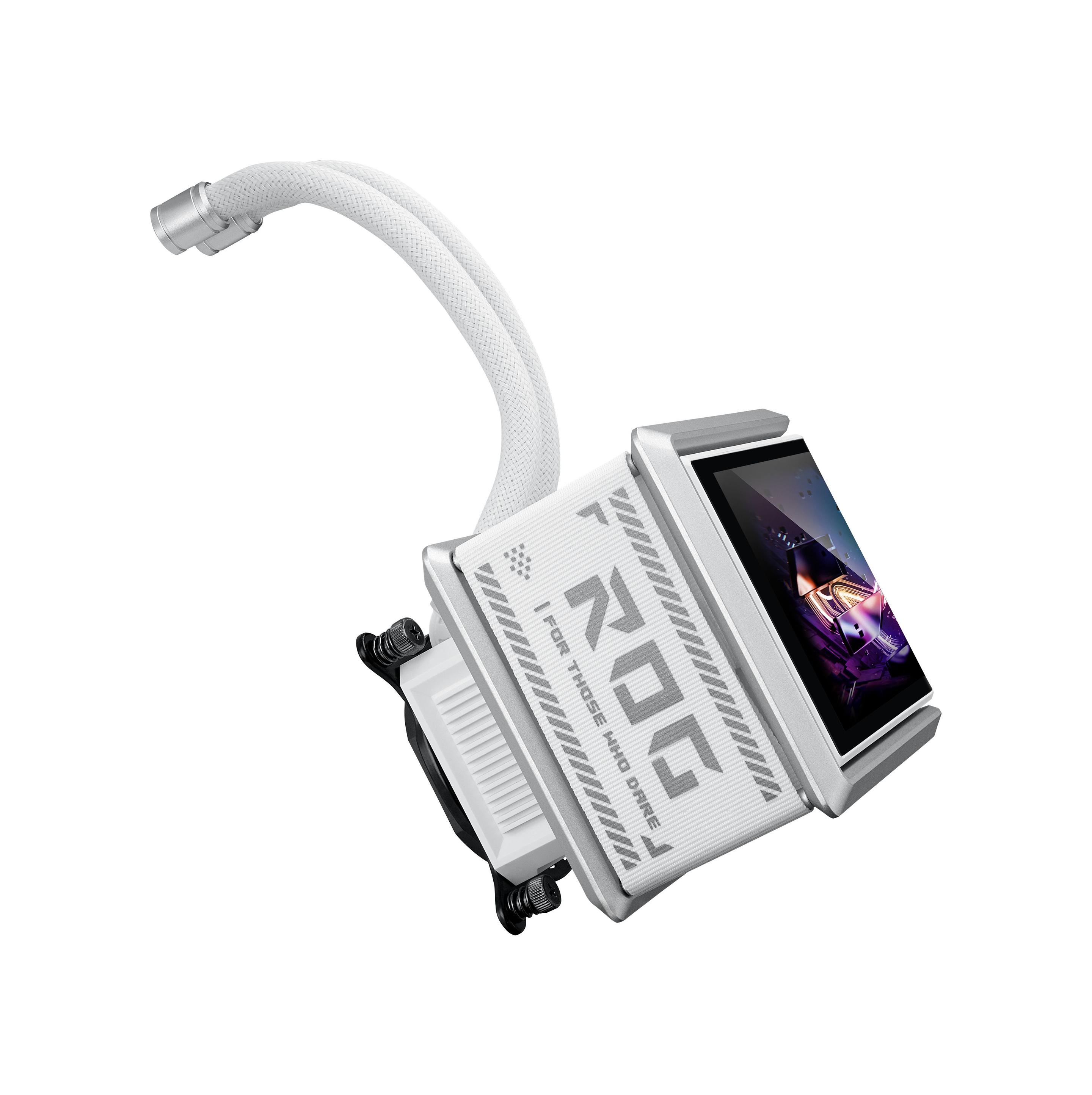 Sistema de Refrigeração Líquida Tudo-em-Um ASUS ROG Ryuo IV SLC 360 ARGB (12 cm - 2650 RPM - Multi - Branco), miniatura 7