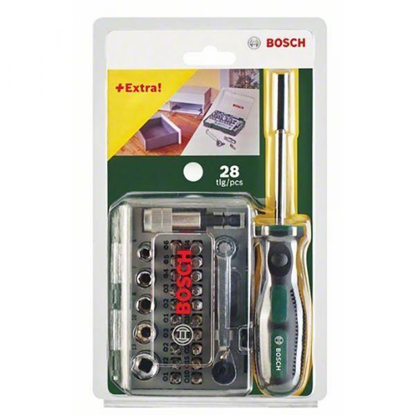 Conjunto de Pontas e Chave de Fendas de Catraca BOSCH PROFESSIONAL 2607017331 (Transparente), miniatura 2
