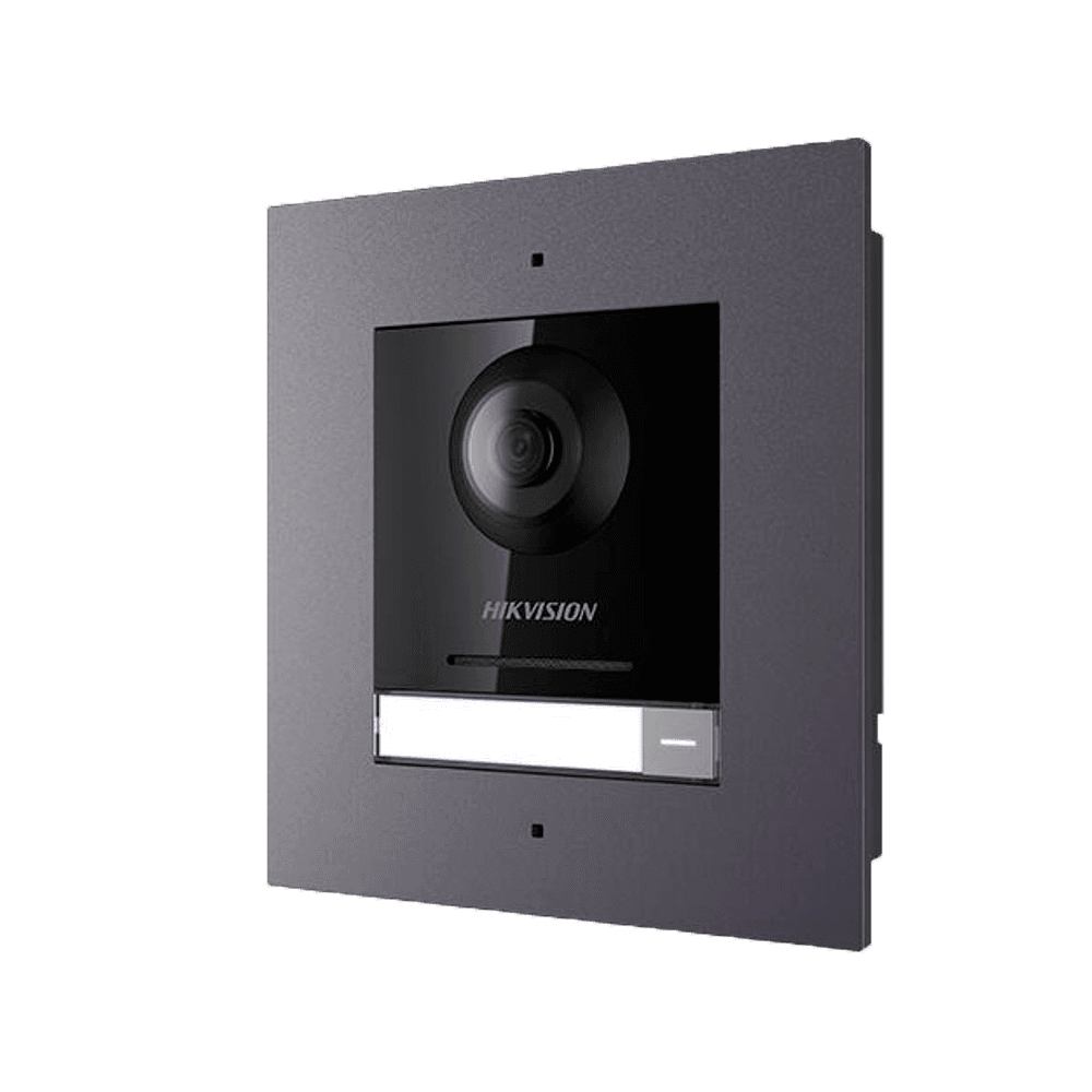 Painel Exterior de Videoporteiro IP HIKVISION DS-KD8003-IME1(B)/Flush (2 MP - Áudio bidirecional - IP65 - Montagem embutida)