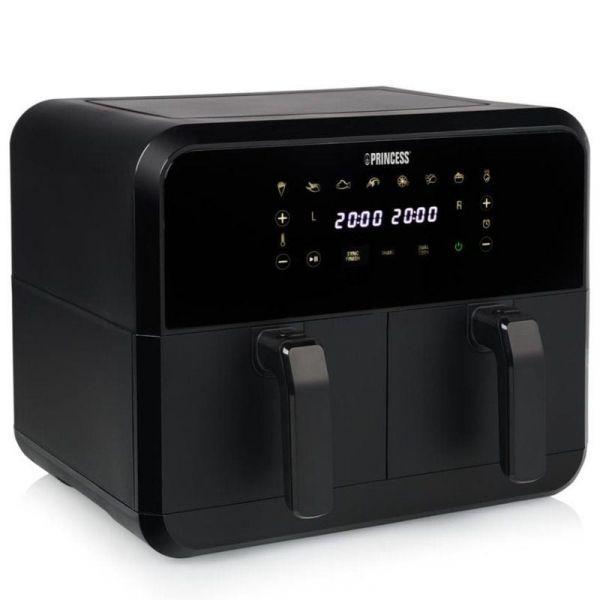 Fritadeira de Ar Quente Dupla PRINCESS 01.182068.01.001 (2400 W - 220 °C - Toque - Preto)