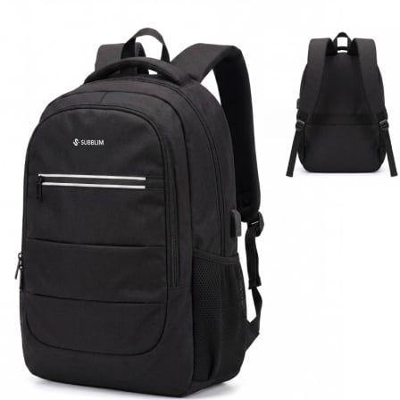 Mochila para Portátil SUBBLIM City Plus (16" - 26 L - USB-C - Preto)