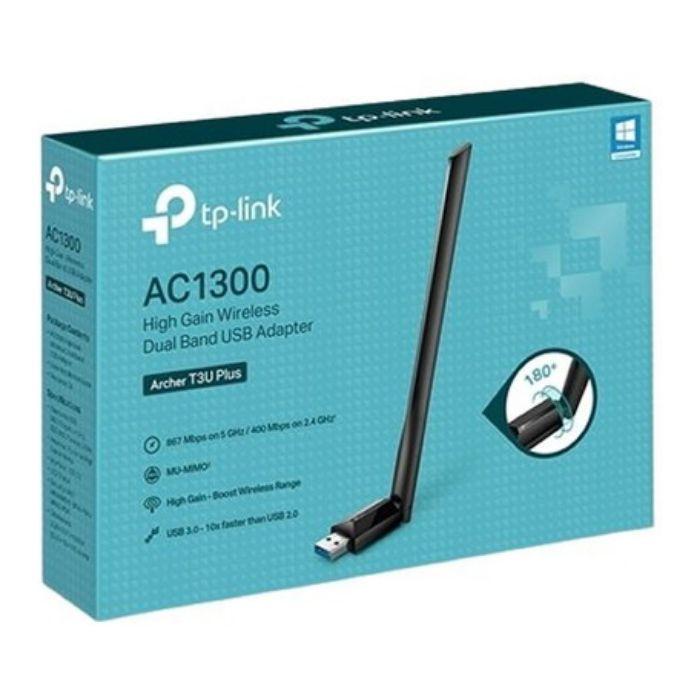 Adaptador USB Wi-Fi TP-LINK Archer T3U Plus (Wi-Fi 5 - Até 1300 Mbit/s - Dual-band - Preto) — miniatura 3