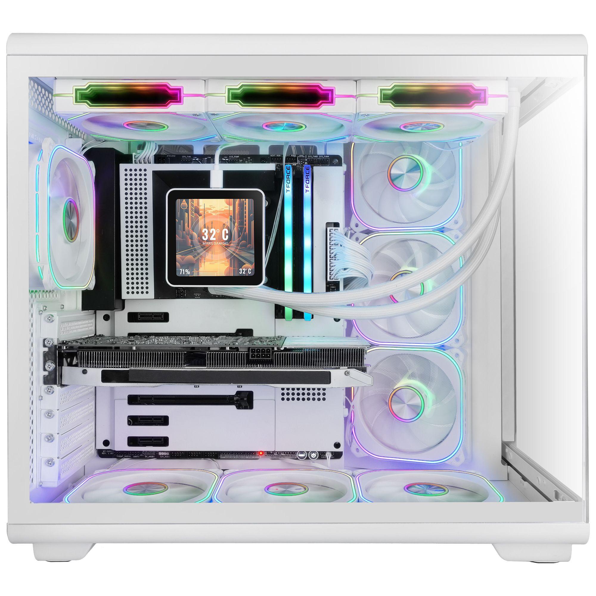 Caixa PC MARS GAMING MC-REVPRO (Midi Tower - Ecrã LCD 4,3" - Branco), miniatura 5