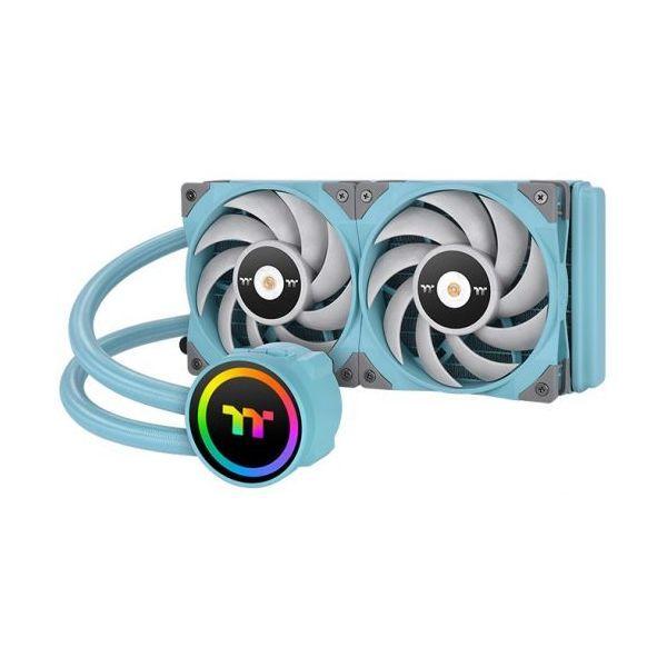Sistema de Refrigeração Líquida AIO THERMALTAKE TOUGHLiquid 240 ARGB Sync (12 cm - 2 ventoinhas - 2000 RPM - Turquesa) — miniatura 2