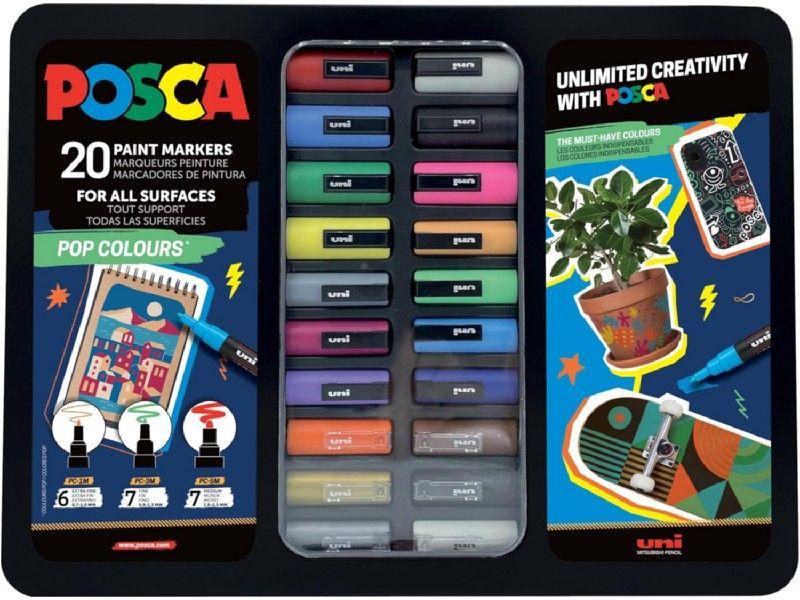 Conjunto de Marcadores de Pintura POSCA Pop Colours (Cores Sortidas)