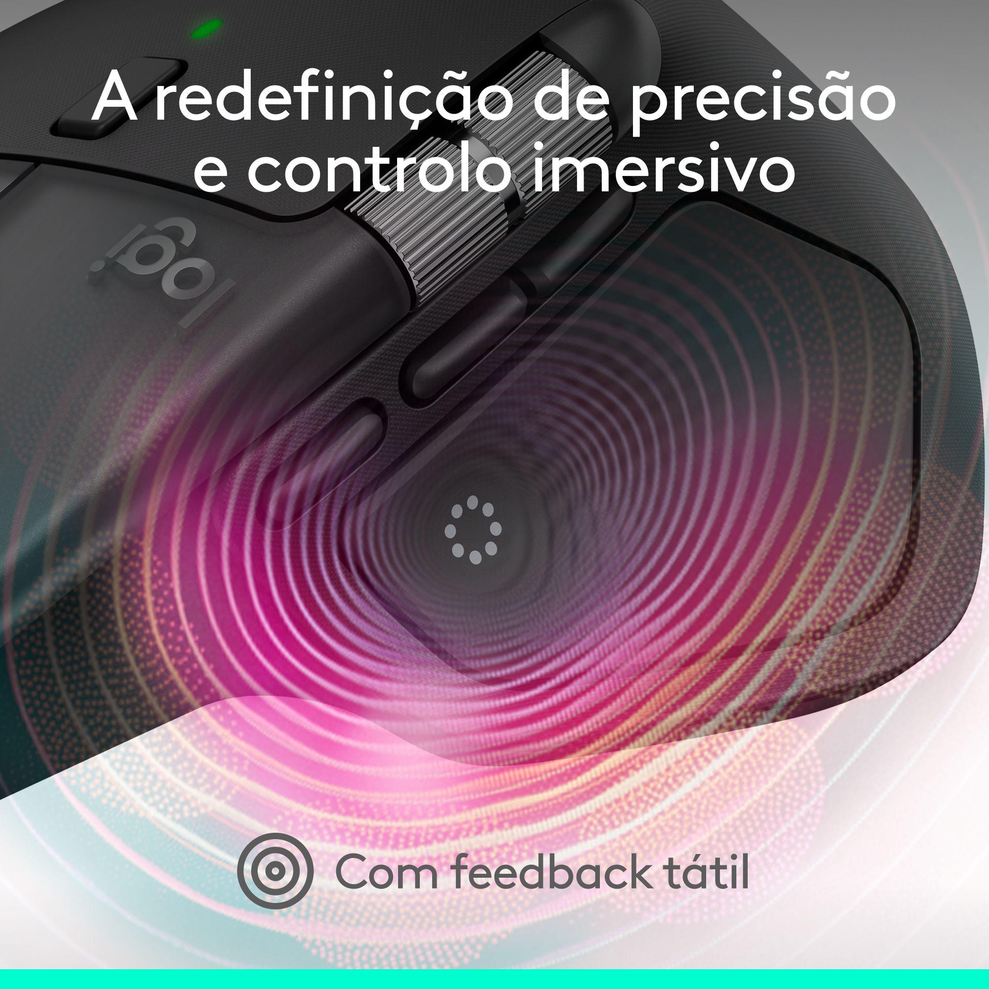 Rato LOGITECH MX Master 4 for Mac (Mão direita - 8000 DPI - Laser - Preto Espacial) — miniatura 6