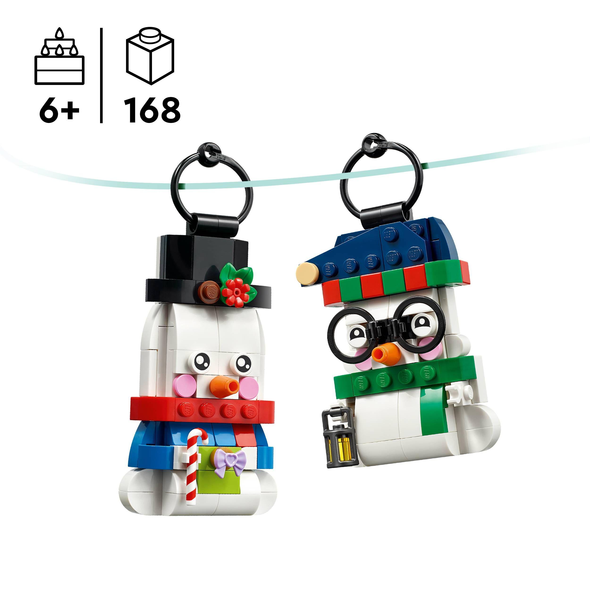 LEGO 40812 Seasonal Bonecos de Neve Decorativos (6+ anos - 168 peças), miniatura 4