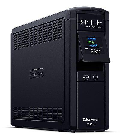 UPS CYBERPOWER CP1350EPFCLCD (3 x USB 2.0 - Tipo F - Preto), miniatura 2