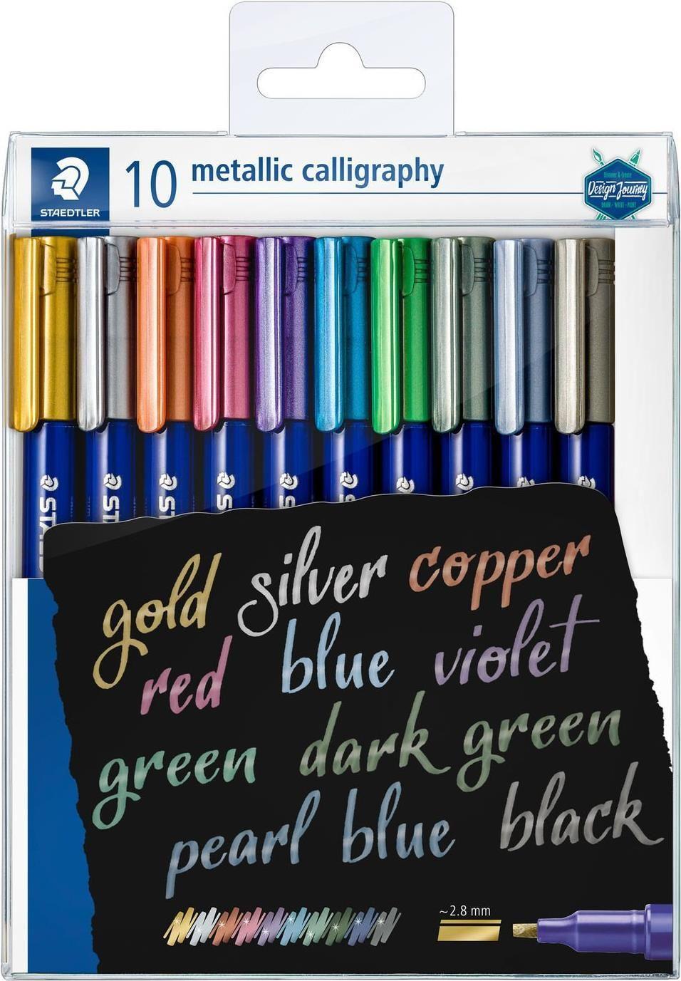 Marcadores de Caligrafia Metalizados STAEDTLER 8325 TB10 (Cores Sortidas)