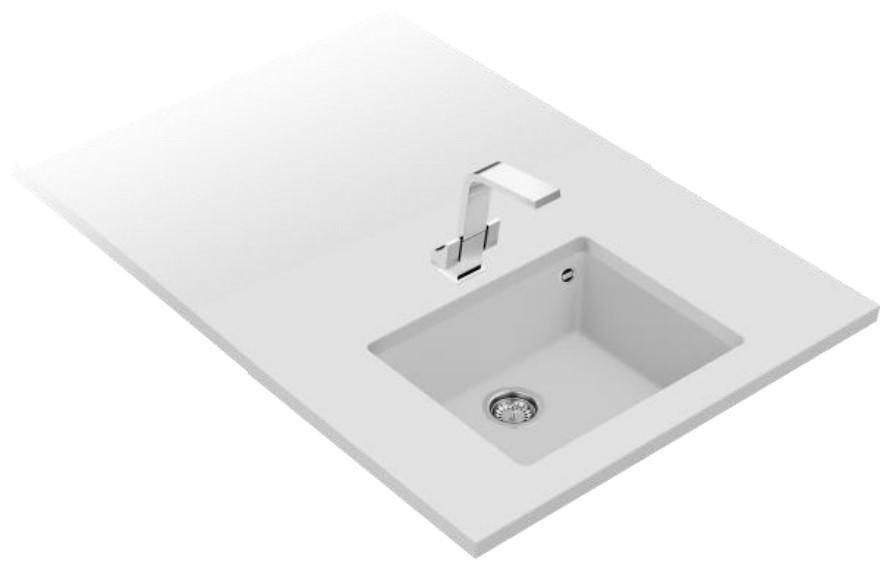 Lava-Loiça Sob Tampo TEKA Square 50.40 TG (Tegranito - Branco Ártico), miniatura 3