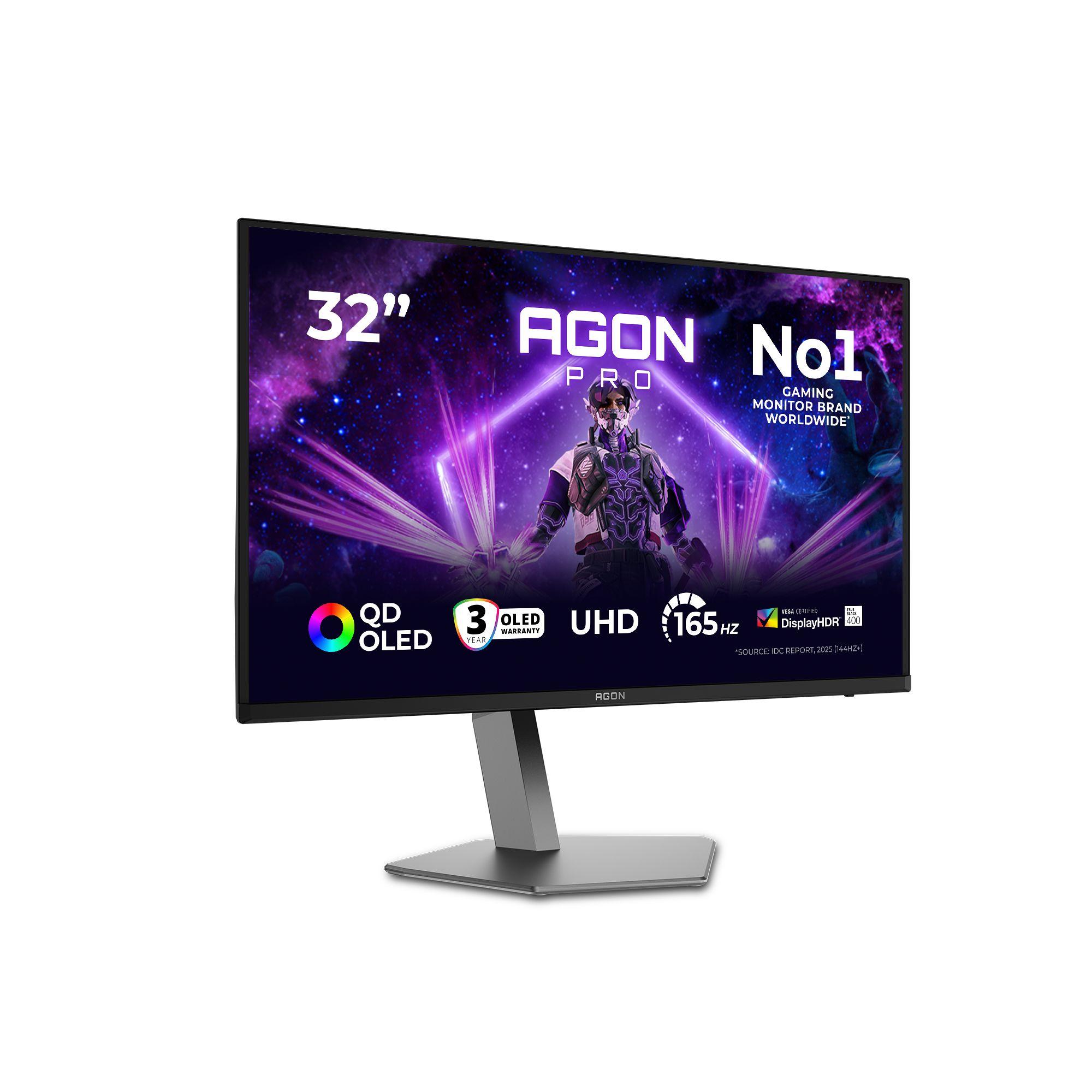 Monitor AOC AGON PRO AG326UD (31,5" - OLED - 165 Hz - Preto) — miniatura 2