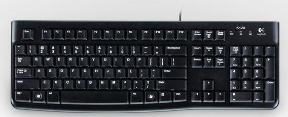 Teclado LOGITECH K120 for Business (Suíço - Tamanho completo - USB - Preto), miniatura 2