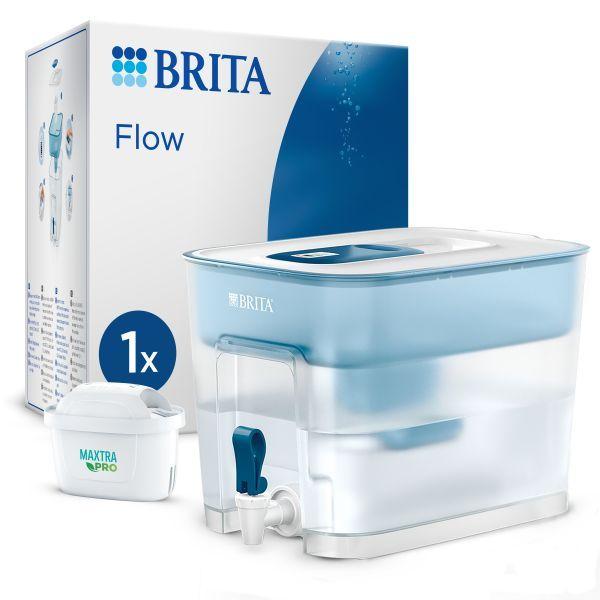 Dispensador de Água Filtrada BRITA Flow 8,2L Basic (Altura 22 cm - Azul e Branco) — miniatura 2