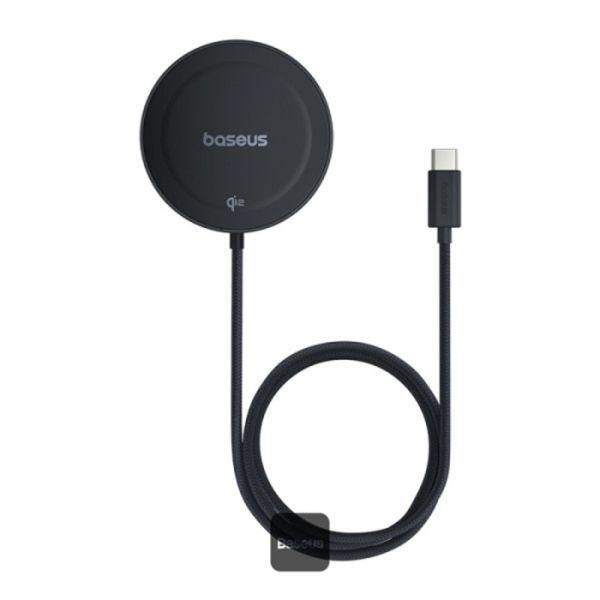 Carregador Sem Fios Magnético BASEUS Simple Mini4 (MagSafe e Qi2 - Carregador sem fios magnético - Preto) — miniatura 2