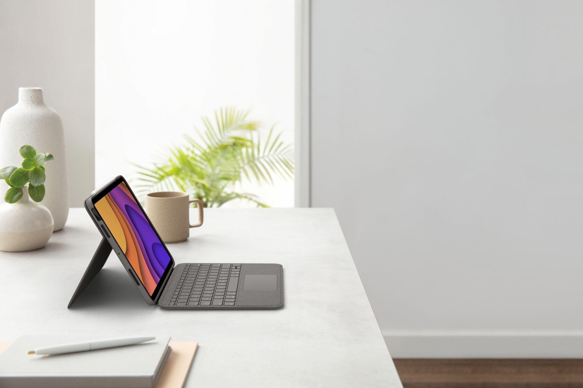 Teclado LOGITECH Folio Touch (Francês - Smart Connector - Sem fios - Cinzento), miniatura 11