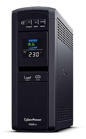 UPS CYBERPOWER CP1350EPFCLCD (3 x USB 2.0 - Tipo F - Preto)