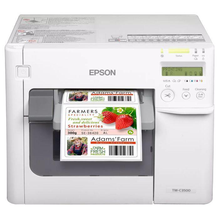 Impressora de Etiquetas EPSON TM-C3500 (Com Fios - Branco), miniatura 2