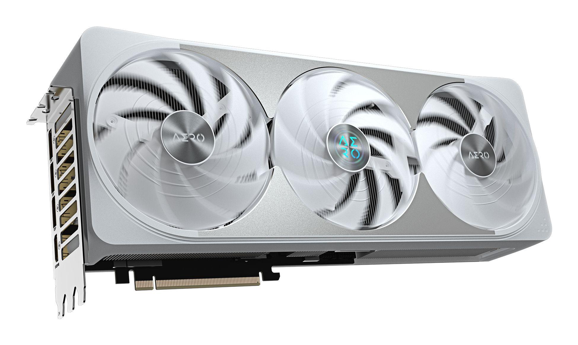 Placa Gráfica GIGABYTE GeForce RTX 5070 Ti AERO OC 16G (GeForce RTX 5070 Ti - 30000 MHz - 16 GB - Branco) — miniatura 3