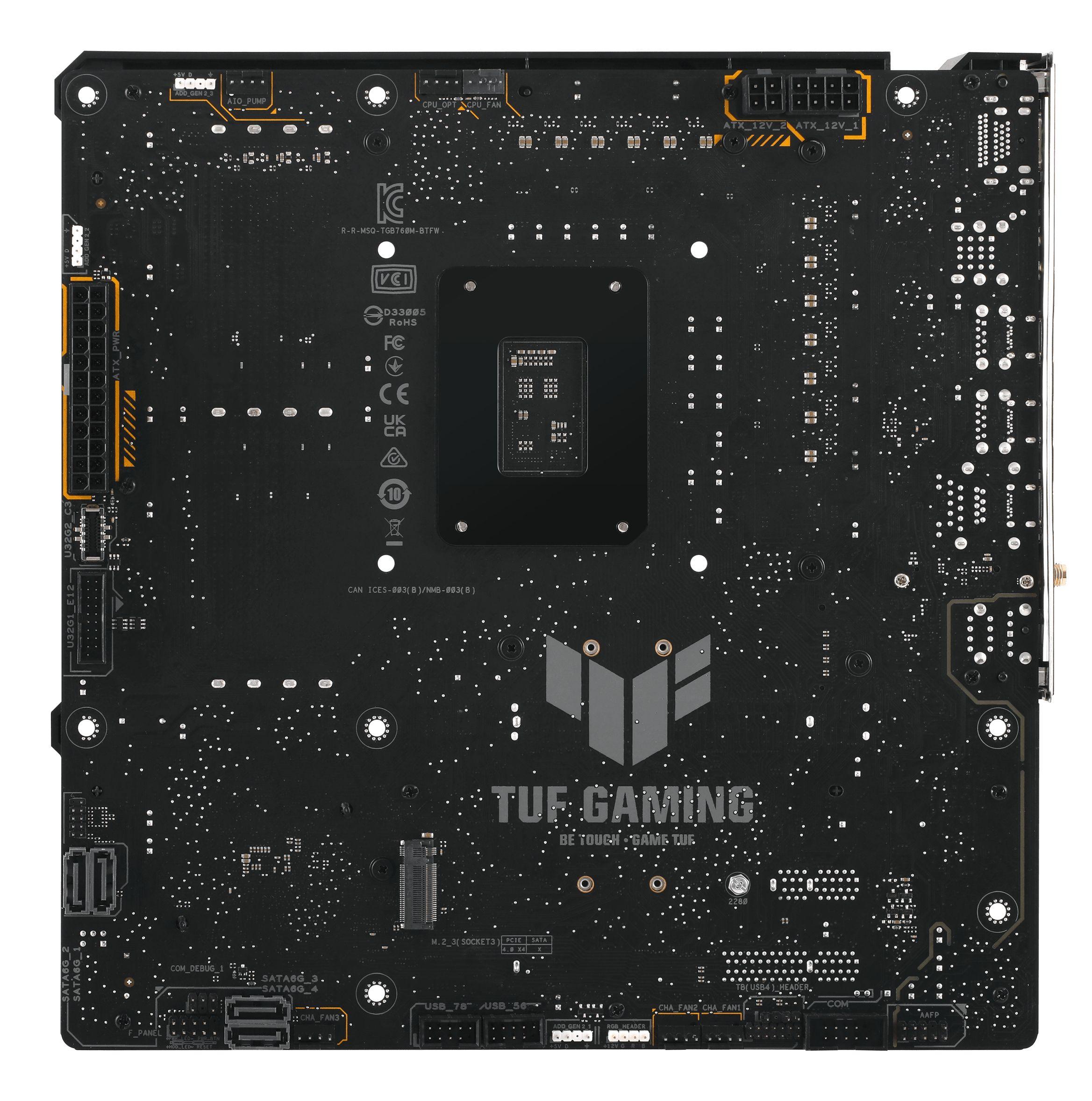 Motherboard ASUS TUF GAMING B760M-BTF WIFI (LGA 1700 - Micro-ATX - Duplo canal), miniatura 8