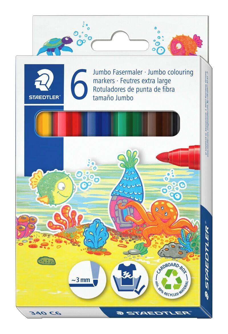 Rotuladores de Ponta de Fibra Jumbo STAEDTLER Noris Jumbo 340 (Cores Sortidas), miniatura 2
