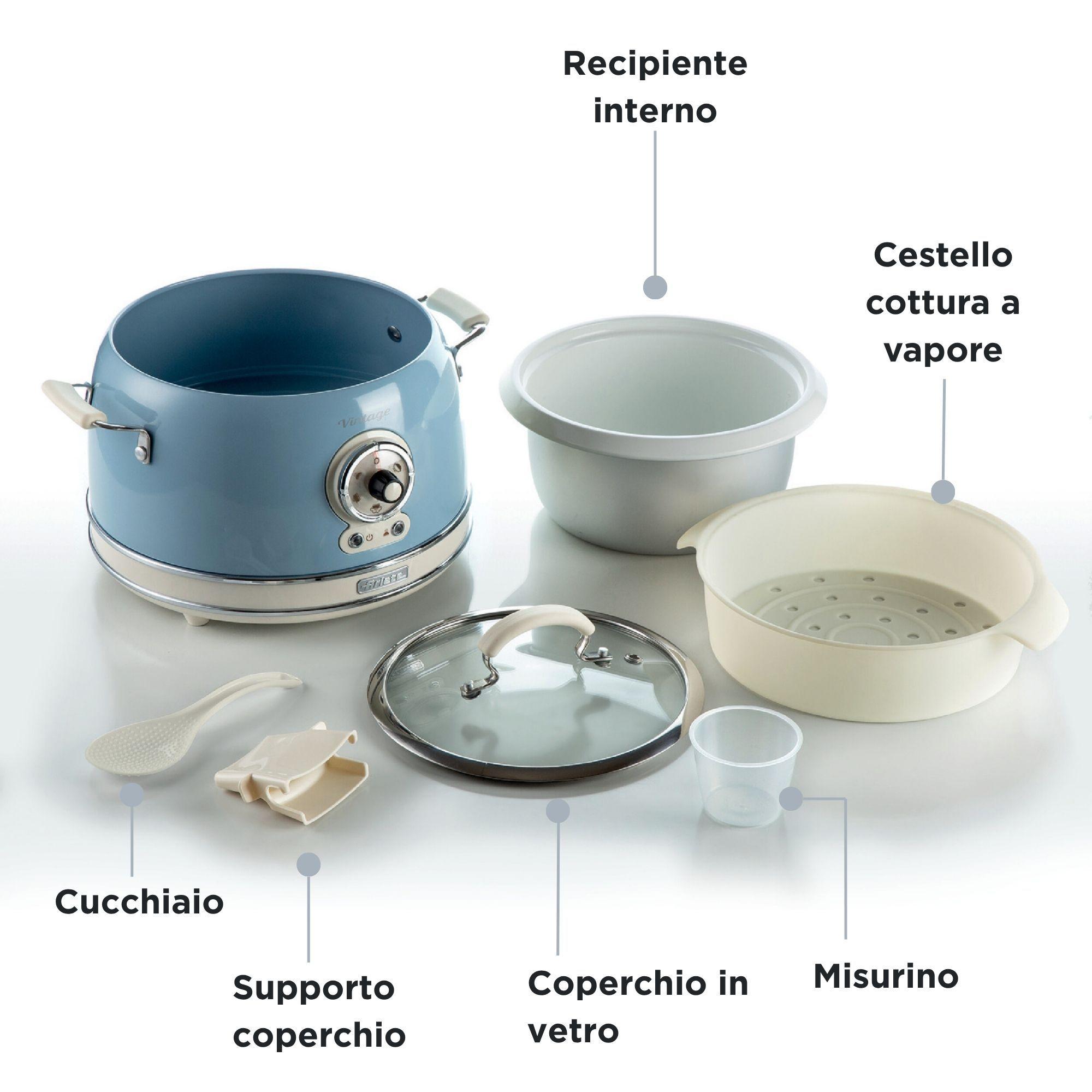 Panela Elétrica Multifuncional ARIETE Vintage 2904/05 (Altura 27,5 cm - Azul Claro) — miniatura 10