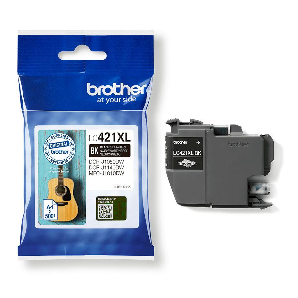 Tinteiro BROTHER LC421XLBK (500 páginas - Preto), miniatura 3