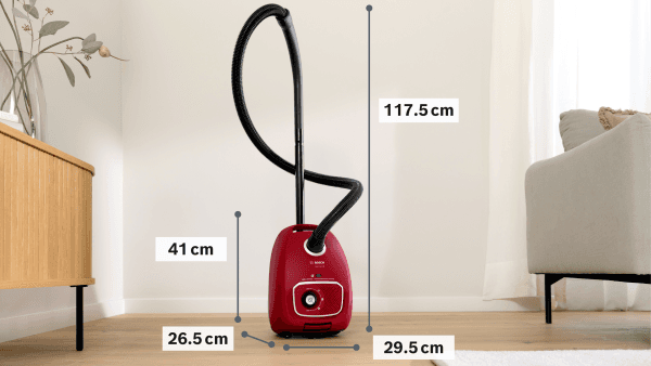 Aspirador com Saco BOSCH BGB41RD3H Série 4 (Aspirador com saco - Vermelho), miniatura 2