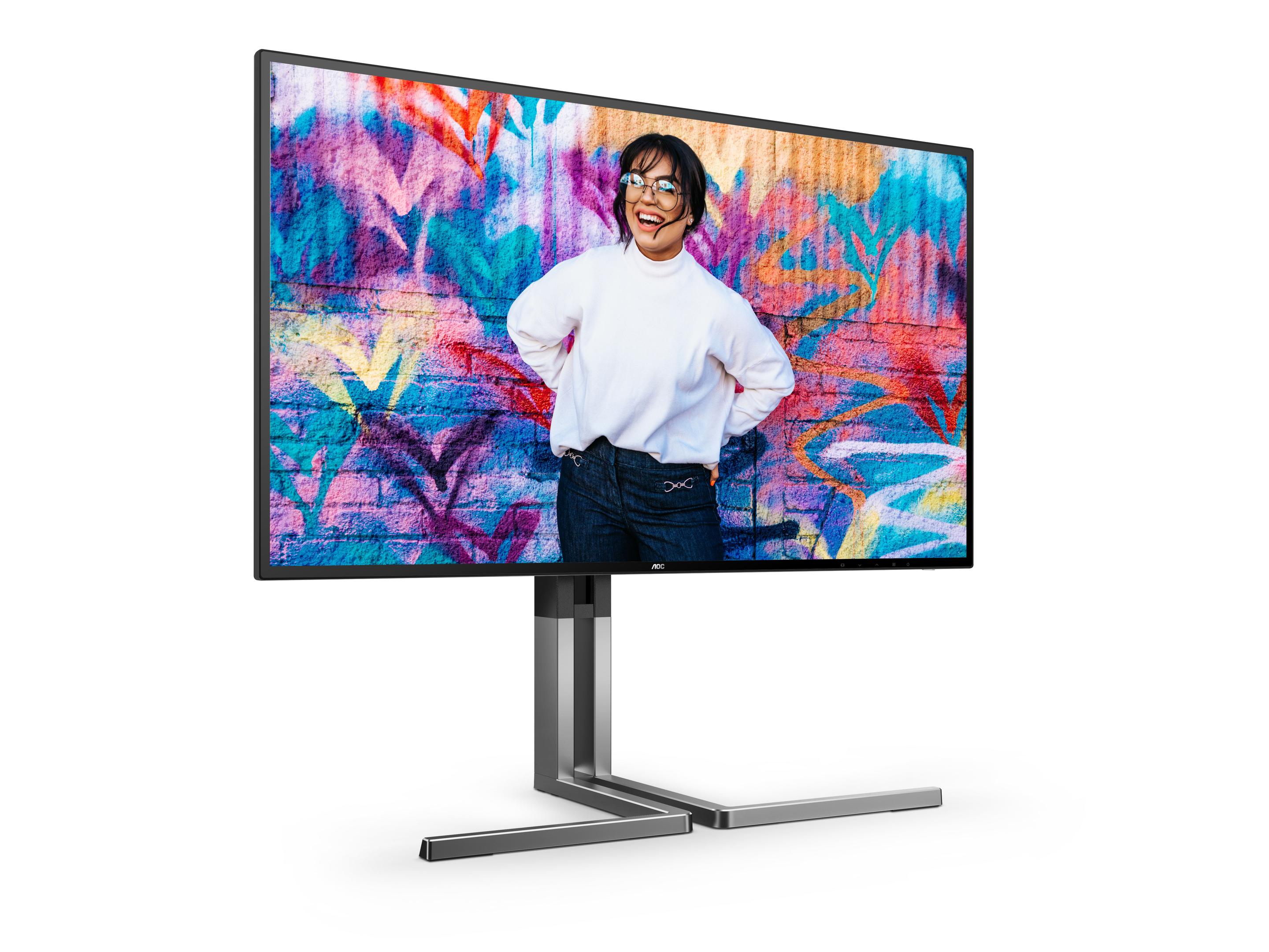 Monitor AOC U27U3CV (27" - Nano IPS - 60 Hz - Preto) — miniatura 3