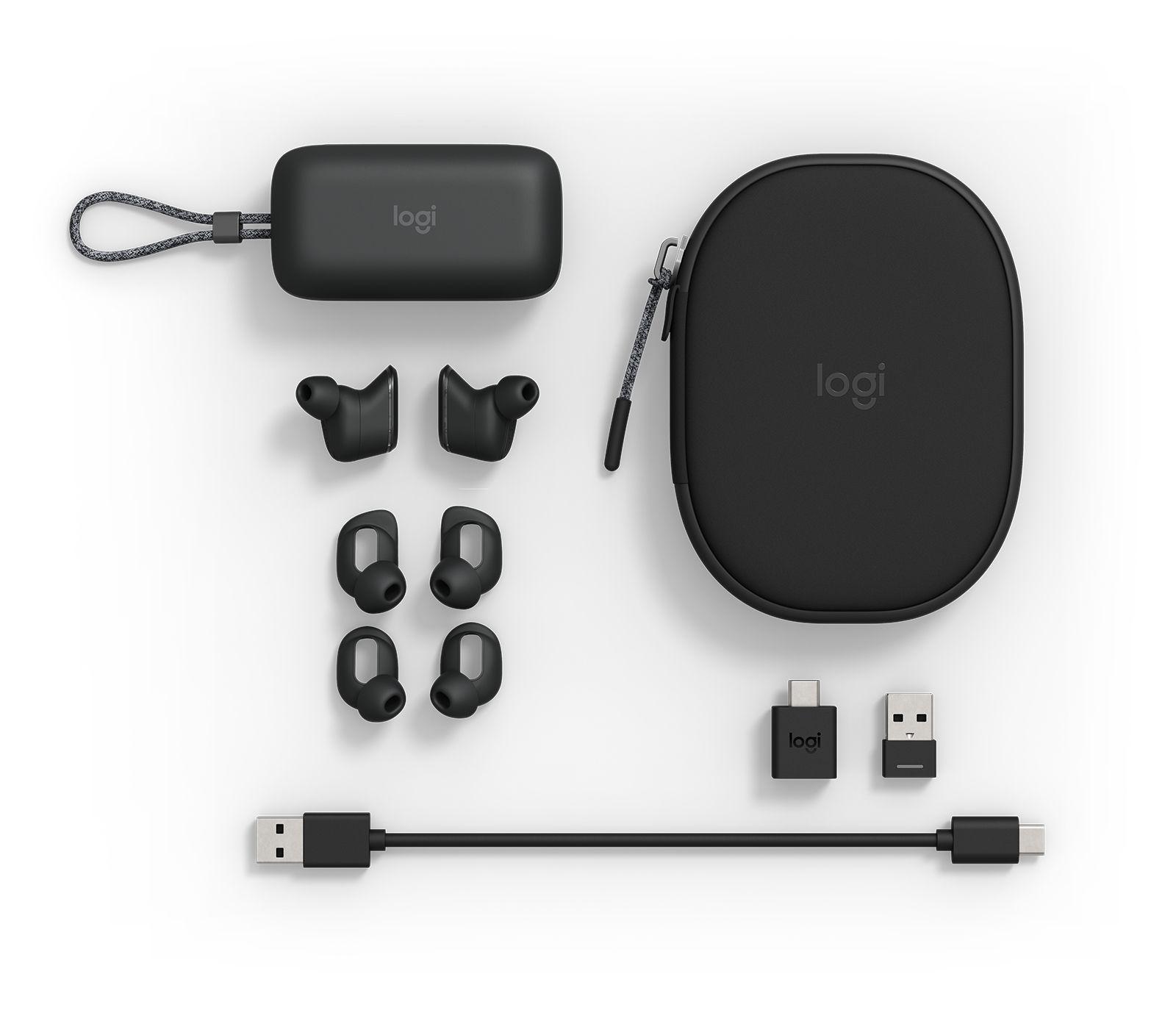 Headset LOGITECH Zone True Wireless (Binaural - Sem fios - Intra-aural - Grafite) — miniatura 5