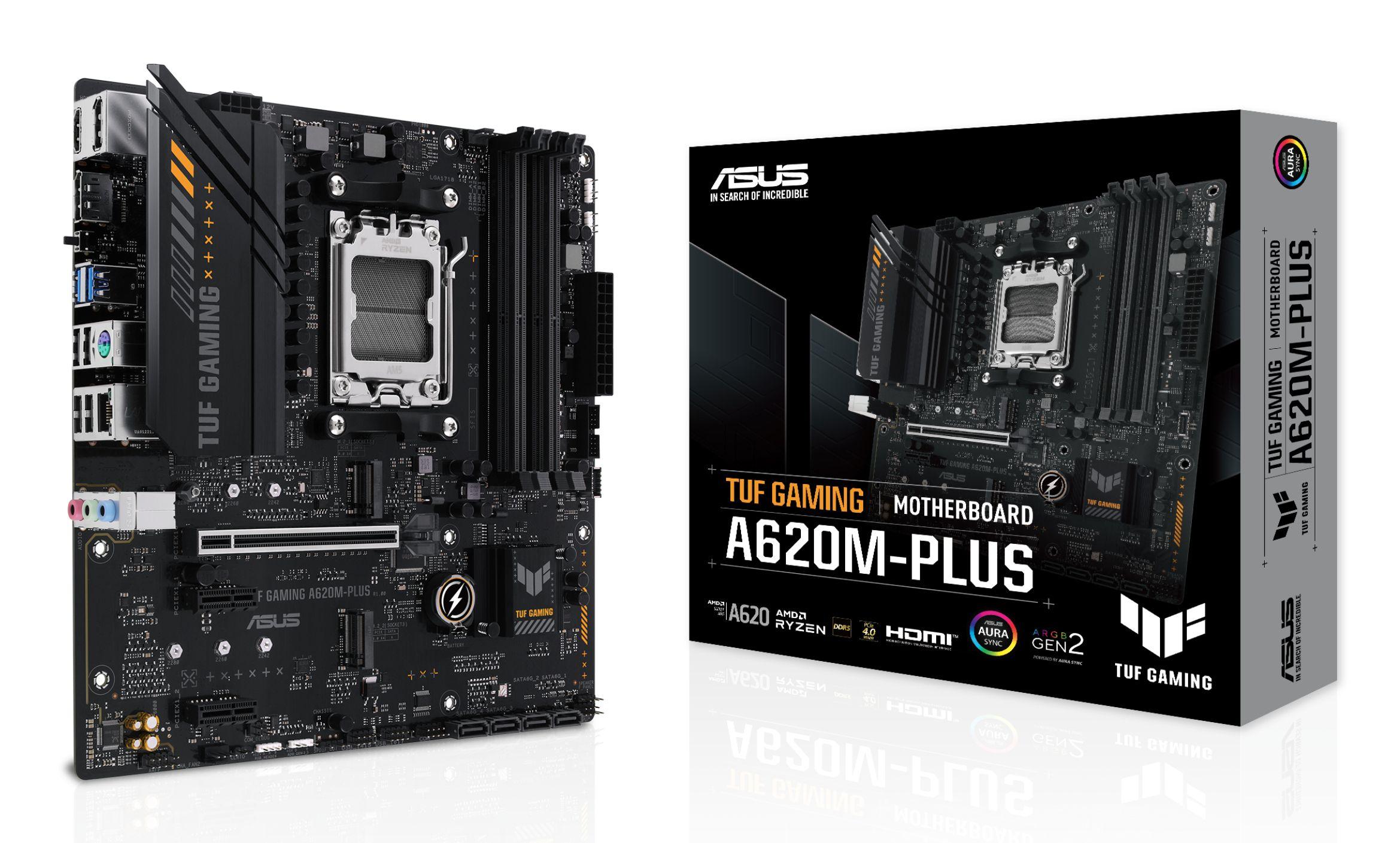 Motherboard ASUS TUF GAMING A620M-PLUS (AM5 - AMD Ryzen 7000 Series - micro ATX)