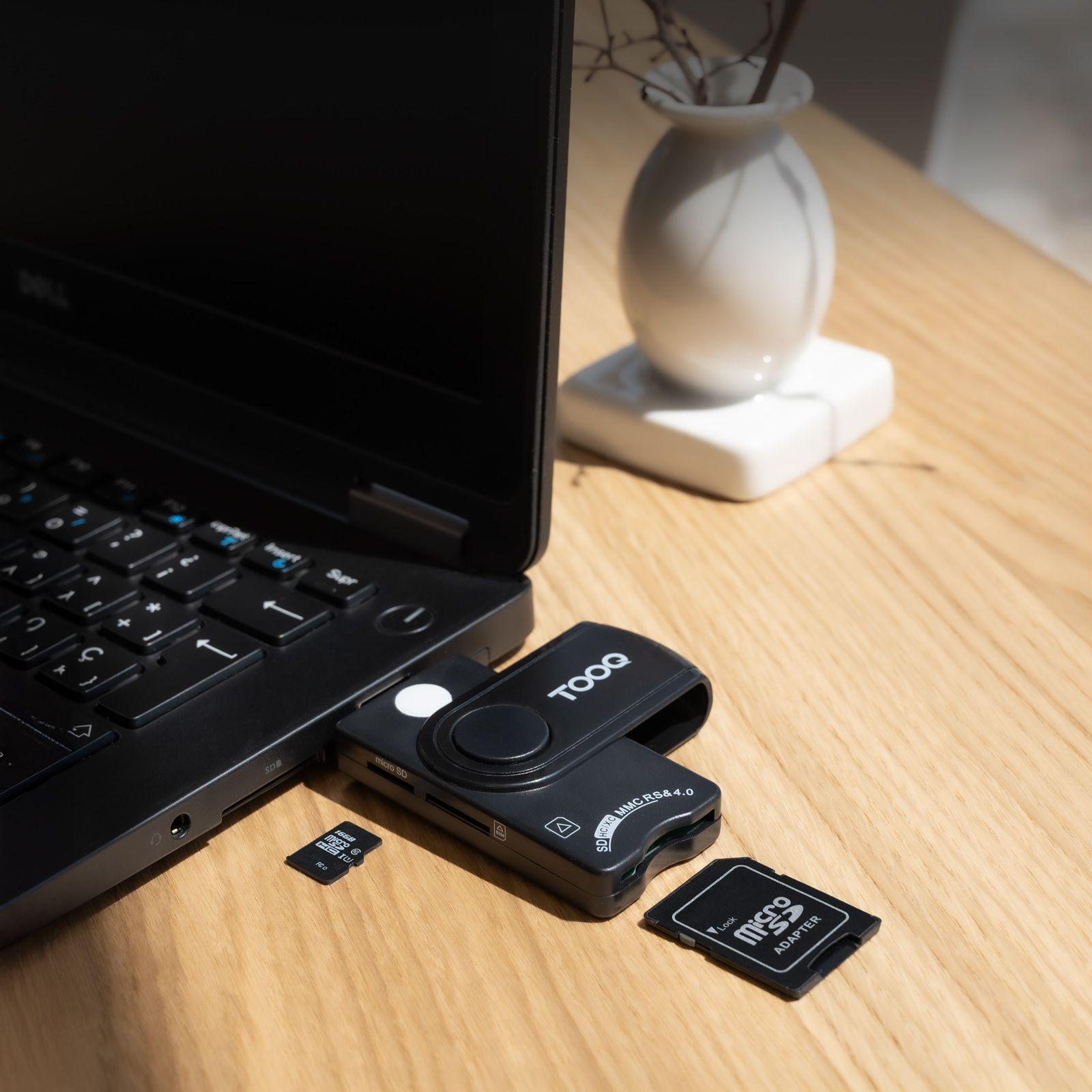 Leitor de Cartões Inteligentes TOOQ TQR-3012B (USB 2.0 - Preto), miniatura 5