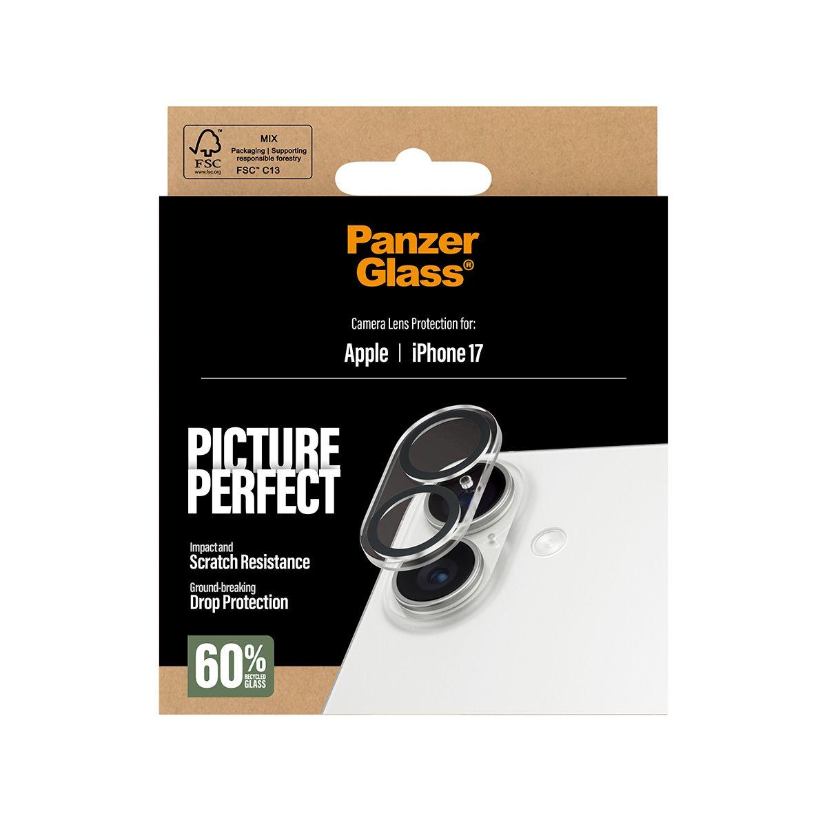 Protetor de Lentes para Câmara PANZERGLASS PicturePerfect iPhone 17 (Transparente) — miniatura 3