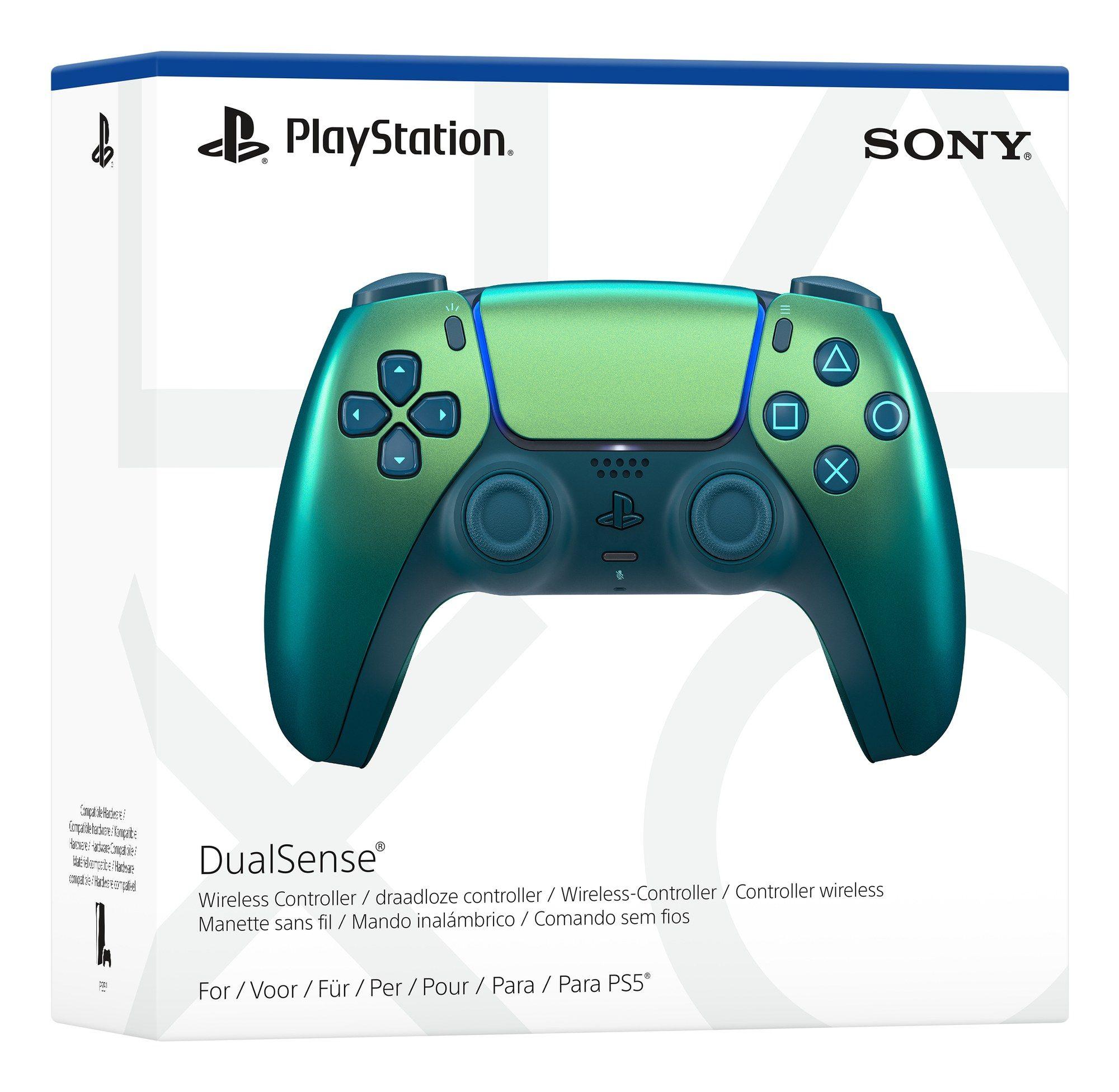 Comando SONY DualSense V3 CFI-ZCT2W (Bluetooth/USB - Com fios e sem fios - Verde-azulado) — miniatura 7
